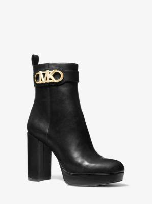 botte michael kors a vendre|Michael Kors leather platform boots.